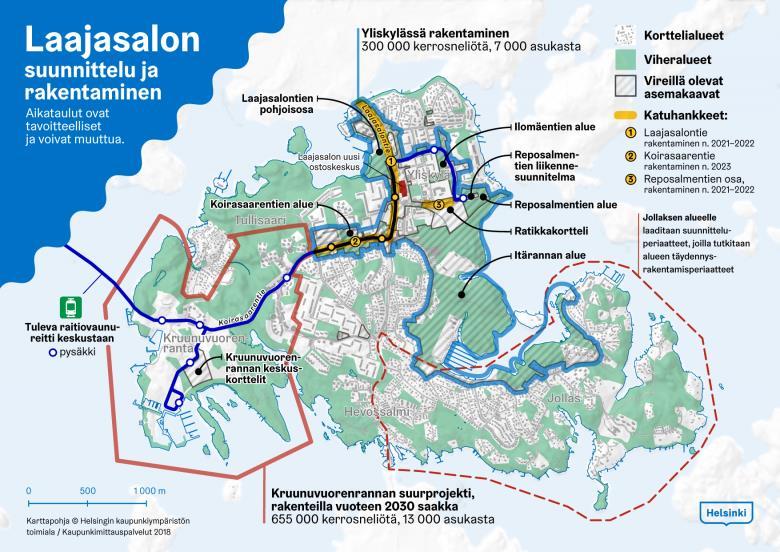 Laajasalon kartta Liite 1 1 (5) Laajasalon suunnittelu ja rakentaminen Laajasalon suunnittelu ja