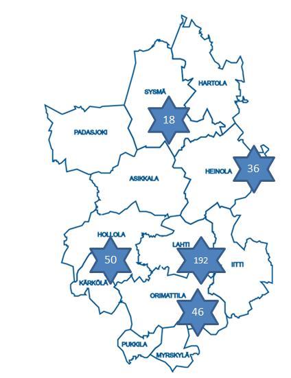 11. Perusterveydenhuollon sairaalapalvelut Päijät-Hämeessä on työstetty uutta perusterveydenhuollon sairaalaverkkoa. Työryhmä on todennut, että olemassa oleva sairaalaverkkokapasiteetti on riittävä.