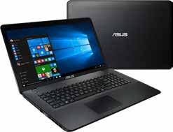 17,3 ASUS X751SA-TY004T KANNETTAVA TIETOKONE Laite on varustettu energiatehokkaalla Intel Celeron N3050 -suorittimella, 4GB keskusmuistilla sekä tilavalla 500GB kiintolevyllä.