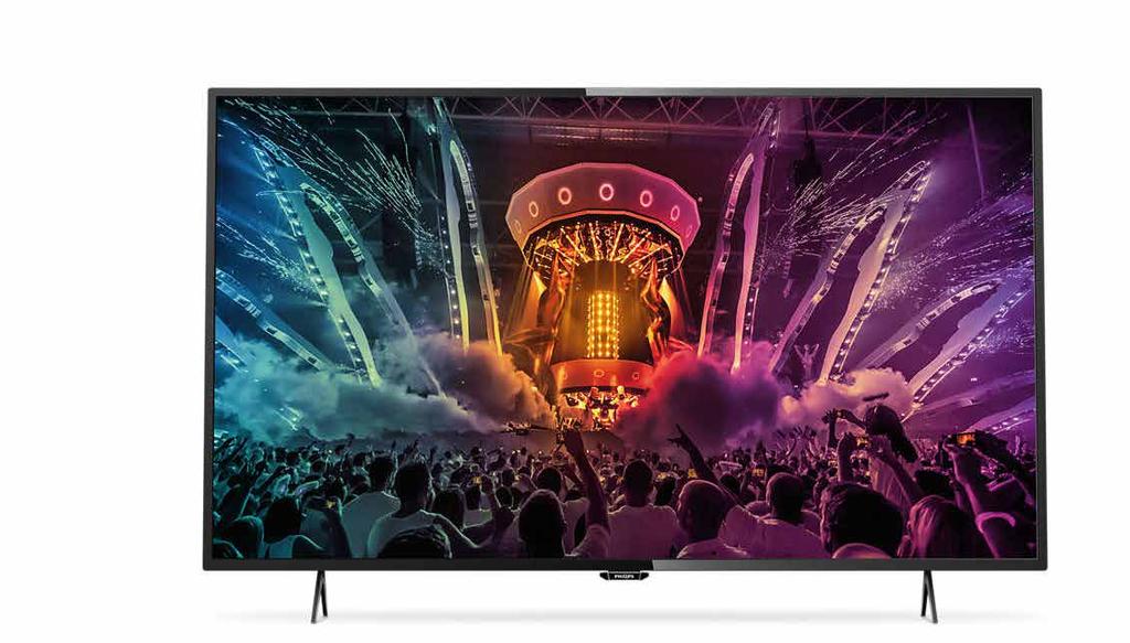 Philips 49PUT6101/12 49 4K Ultra HD Smart-televisio Käytännöllistä tyylikkyyttä ja kätevää liitettävyyttä.