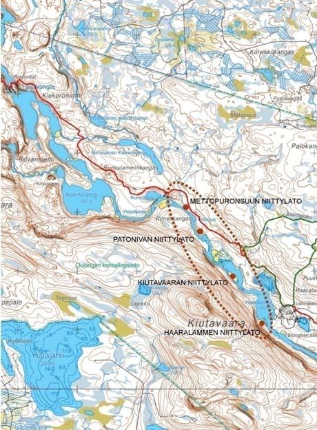 Kolmas autiotuvista, Siilastupa, on Pienen Karhunkierroksen varrella, kansallispuiston eteläreunassa, vastapäätä Jyrävän koskea.