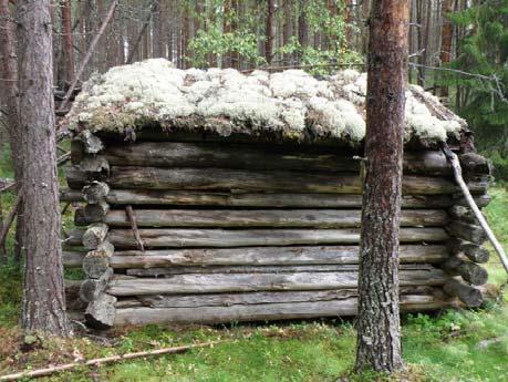 pääty lounaaseen, ovi on sivussa, katto on loivasti