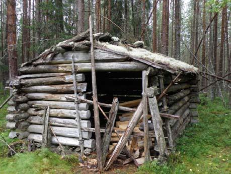 Kuva11. vesikatto on harjalta auki ja se on lahonnut vuotavaksi Kuva10.