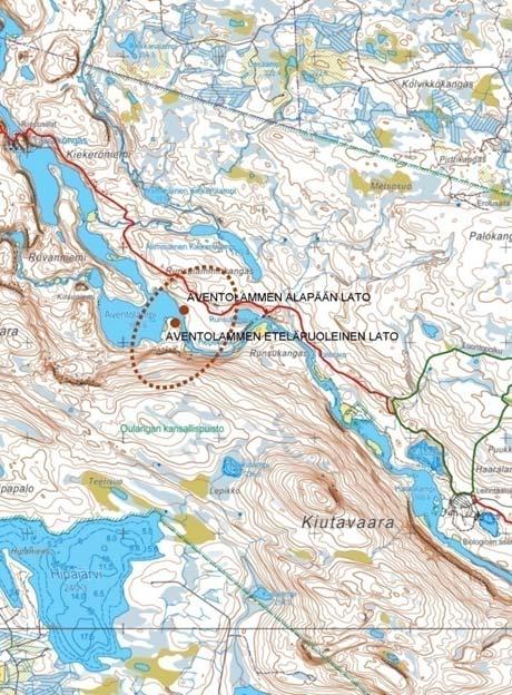 Metsähallitus Pohjanmaan luontopalvelut rakennusperinnön inventointi ja korjaussuunnitelmat Oulangan kansallispuisto SIPARK Oy 2008 6 Lähellä leirintäaluetta, joen itäpuolella, on kaksi nimeltään