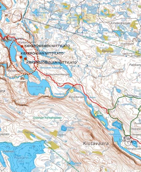 Metsähallitus Pohjanmaan luontopalvelut rakennusperinnön inventointi ja korjaussuunnitelmat Oulangan kansallispuisto SIPARK Oy 2008 7 Selvitysaineiston pohjoisimmat, lähellä toisiaan olevat ladot eli