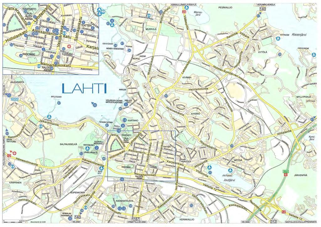 COMPETITORS GUIDE MAP KILPAILIJOIDEN OPASKARTTA Parc Fermé - Finish Start/Finish Lähtö/Maali Prize ceremony