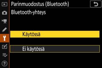 Pariliitettyyn laitteeseen yhdistäminen Yhteyden muodostaminen kameran kanssa jo aiemmin pariliitettyyn