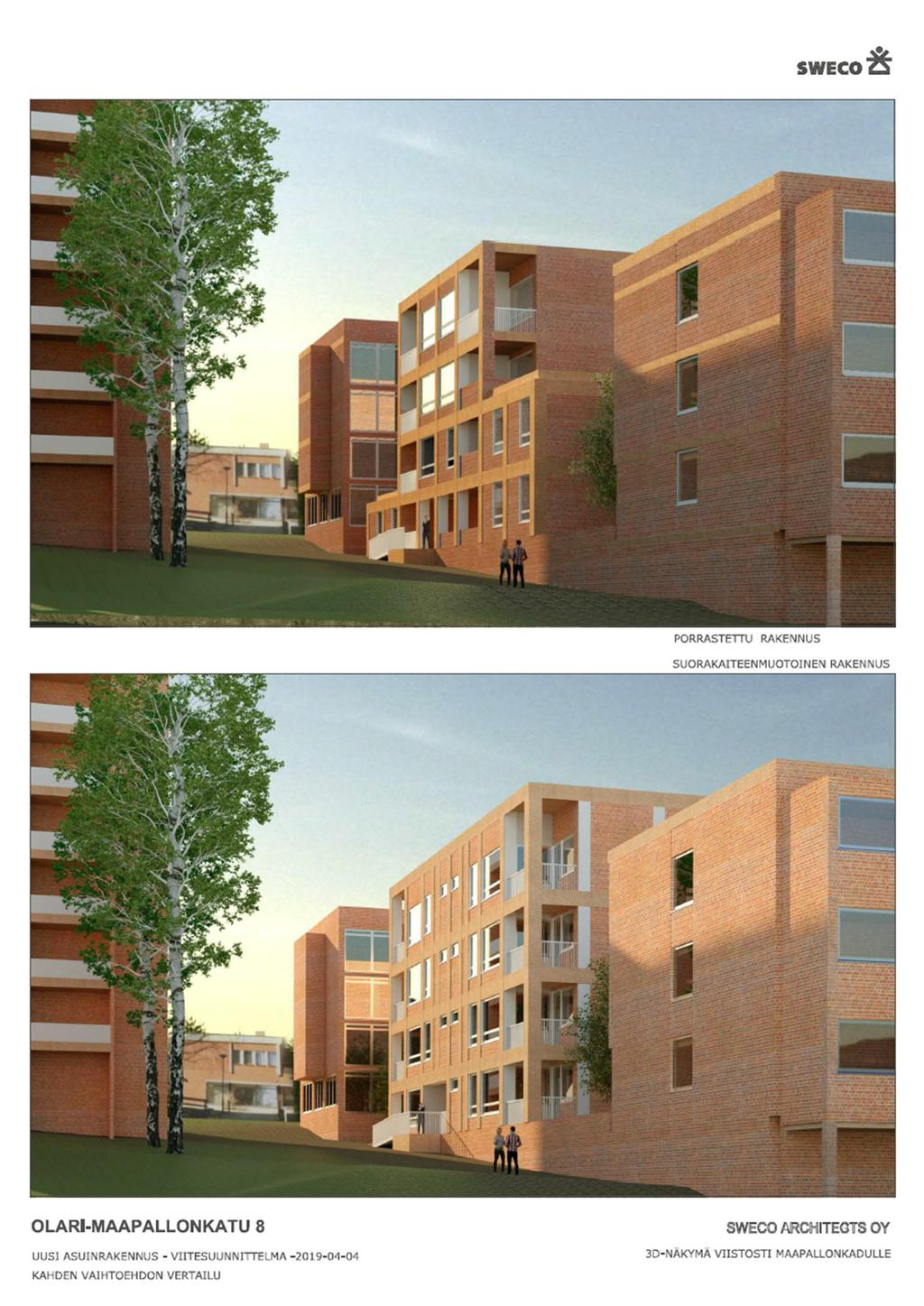 s. 7 / 12 Otteita viitesuunnitelmasta Sweco Architects 4.4.2019.