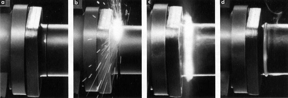 Puristusvoimat olivat 898 kn/mm2 ja 83 N/mm2. Magnetarc-hitsauksessa energia saadaan magneettisesti pyöritettävästä valokaaresta.