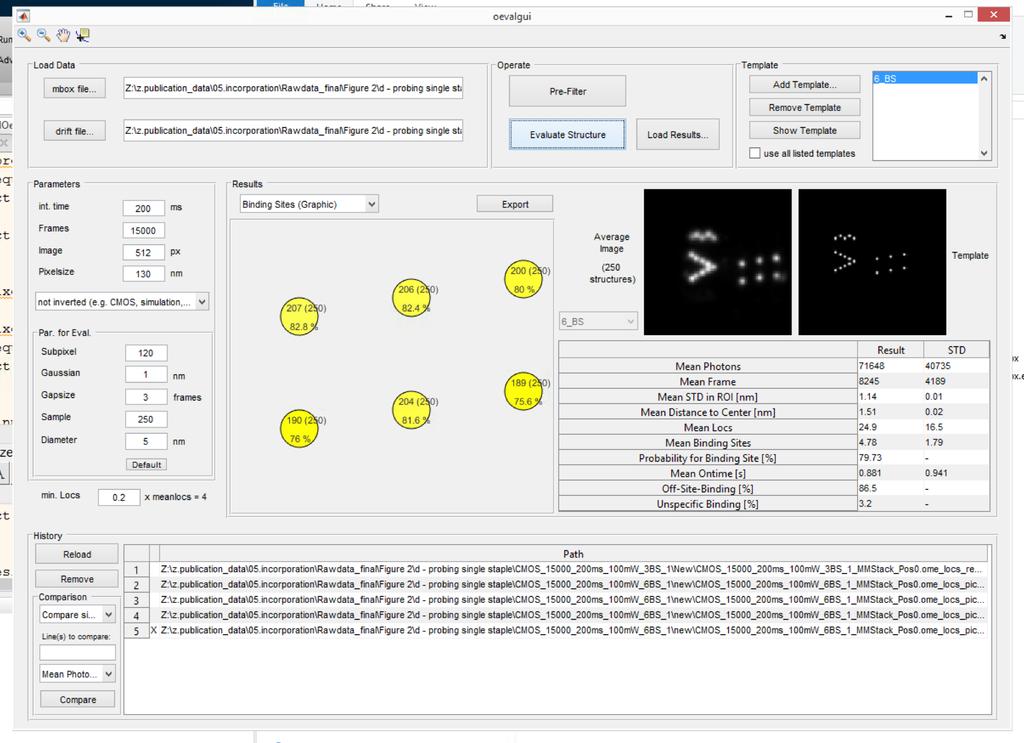 a b Supplementary Figure 4 Interface of analysis software. a, Structure selection dialog.