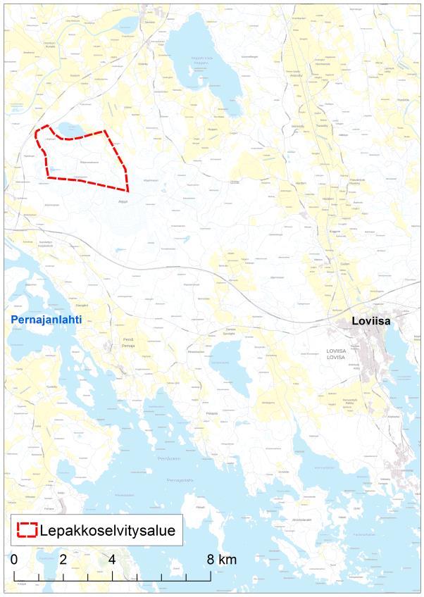 1. JOHDANTO Ilmatar Loviisa Oy suunnittelee 8 tuulivoimalan laajuisen tuulivoimapuiston rakentamista Loviisan kaupungin luoteispuolelle.