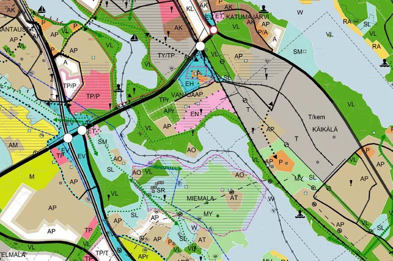 Yleiskaavassa määritetään alueen kantakaupungin yhdyskuntarakenne ja maankäyttö periaatteellisella tasolla.
