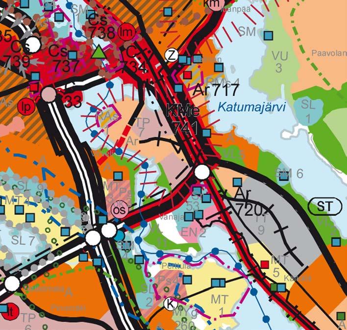 12 Yleiskaavaehdotukseen on merkitty Paikkalantie ja Konepajantie kokoojakaduiksi, joilta on yhteys Vanajan eritasoliittymän kautta valtatie 10:lle.