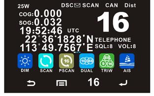 HI/LO Klikkaa "HI/LO" vaihtaaksesi lähetystehoa korkeasta matalaan ja päinvastoin. Vastaava "25W/1W"-kuvake näkyy LCD-näytöllä.
