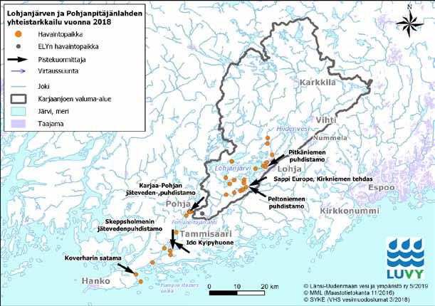 1 Tarkkailujen perusteet ja toimeksiantajat Lohjanjärvi ja siitä lähtevä Mustionjoki kuuluvat Karjaanjoen vesistöalueeseen, joka purkaa vetensä Pohjanpitäjänlahteen ja edelleen Tammisaaren edustalle.