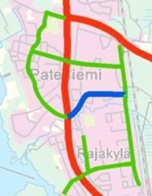 Muistio 2/7 2. Liikenneverkko ja -yhteydet Kaavamuutosalue sijaitsee Ruiskukkatien päässä.