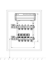 Säätövarustus Jokaista piiriä voi ohjata erikseen huonetermostaatilla kun termostaattiventtiiliin asennetaan toimilaite SISÄLTYVÄT KOMPONENTIT Konsolit Puserrusliittimet 17 mm Manuaaliset