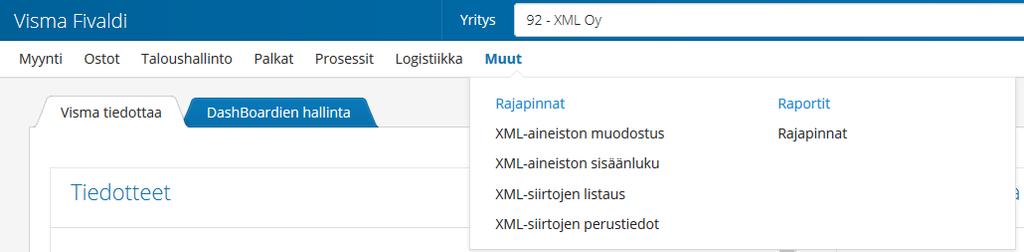 3.12 Yritys-/tuorerekisterin ulosvienti Tuote- ja yritysrekisterit voidaan siirtää / kopioida toisesta Fivaldi-yrityspaikasta toiseen Fivaldi-yrityspaikkaan CSVtiedoston lataus -apuohjelman avulla.