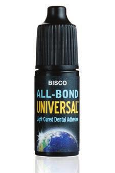 Bisco All-Bond Universal Valokovetteinen universaali sidosaine ei vaadi aktivaattoria Biscon 30-vuotisen sidosainetutkimuksen tulos.