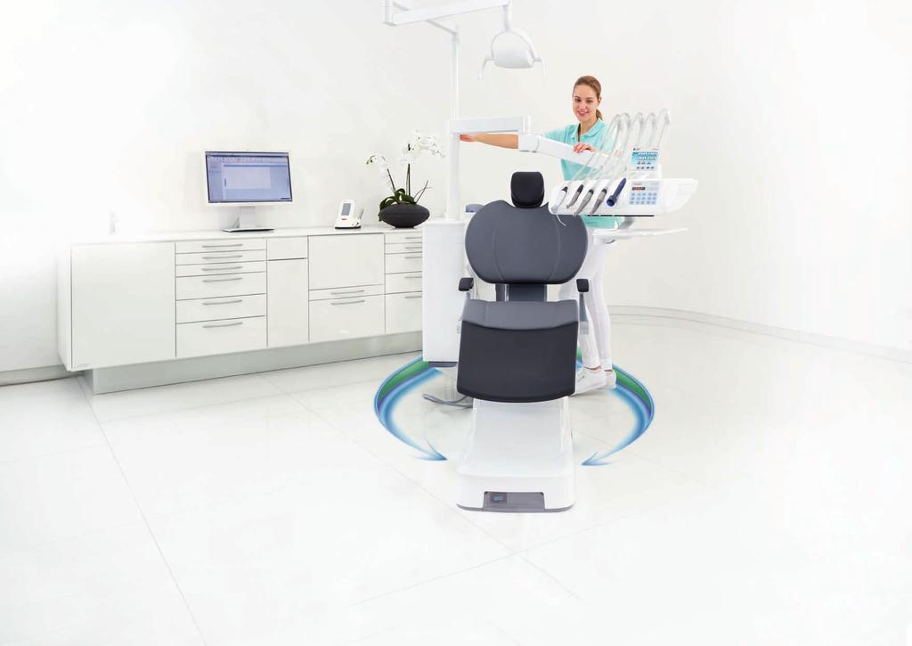Intego Pro & Ambi Kätisyyden vaihto hetkessä ja ergonomisesti oikein. Vain tuoli pysyy paikoillaan.