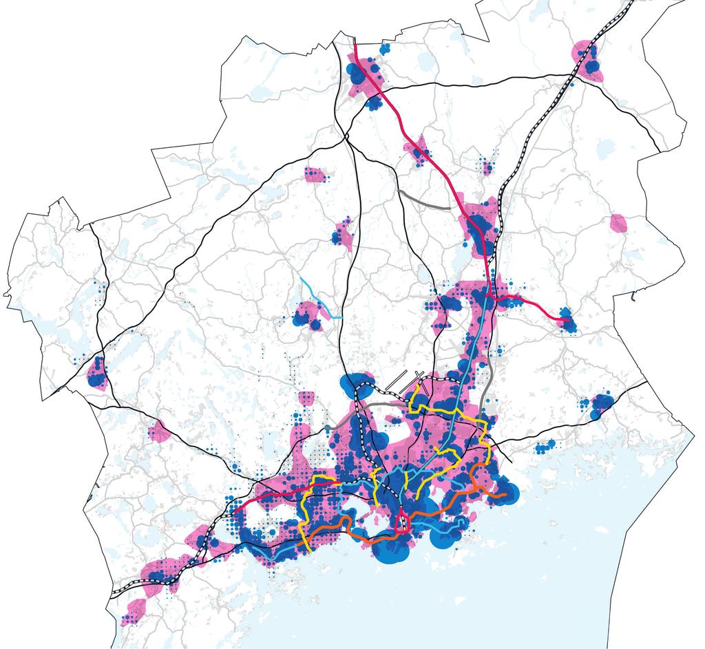 MAL 2019 - Maankäytön ensisijaiset vyöhykkeet, asuntotuotantoennuste ja ennen vuotta 2030 aloitettavat liikenneinvestoinnit E N B P S J I O H G Q LK A R Helsingin kaupunki Pohjakartta: SeutuCD 17