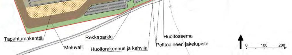Lentokoneiden pysäköintipaikan yhteydessä on lentokoneiden tankkauspiste.