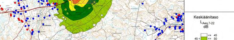 kilpailut. Kuva 11.24. Helikoptereiden melumallinnus.