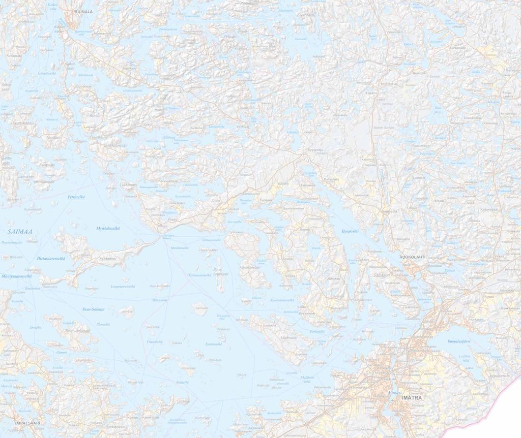 Ü 0 10 20 Km Merkkien selitys/ Legend Saimaa Geopark -raja / Saimaa Geopark border Satama/ Harbour Lossi/ Ferry Olet tässä/ You are here Kohdeaineisto / Site materials: Saimaa Geopark Kartan