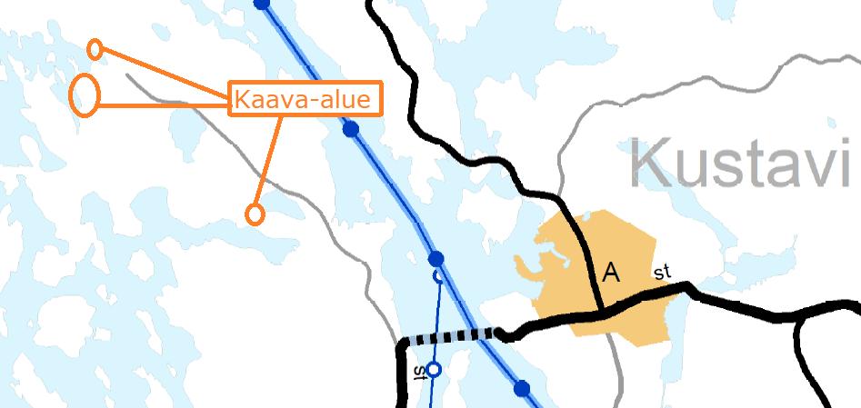 Nosto Consulting Oy 6 (12) Kaava-alueen sijainti vaihemaakuntakaavassa: Lähde: Taajamien maankäytön, palveluiden ja liikenteen
