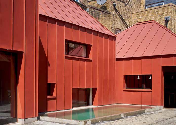 GreenCoat osana palkittua arkkitehtuuria Tin House, Lontoo Arkkitehti: Henning Stummel, Henning Stummel Architects Ltd.
