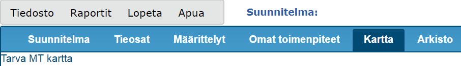 8. Vinkkejä 4) Tarva MT-versioissa 5.x metrilleen liittymästä alkavan ja metrilleen liittymään loppuvaan toimenpiteeseen katsottiin sisältyvän sekä alku- että loppupisteen liittymät.