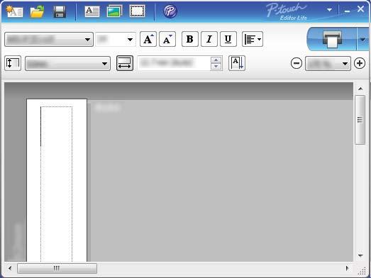 4 P-touch Editor Liten käyttäminen (vain Windows) 4 P-touch Editor Liten avulla voit luoda useita yksinkertaisia tarra-asetteluja nopeasti asentamatta ohjaimia tai ohjelmistoa.