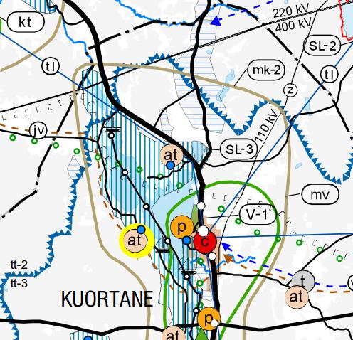 KUORTANEEN KUNTA KUORTANEENJÄRVEN POHJOISOSAN OSAYLEISKAAVA 2 4.2 Maakuntakaava Kuortaneen kunta kuuluu Etelä-Pohjanmaan liiton alueeseen, jolla on voimassa 23.5.2005 vahvistettu maakuntakaava.