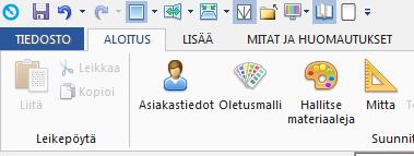 13 Välilehdet ja valintanauhat Esittely Tutustu Fusion välilehtien ja valintanauhan toimintoihin. Ohjelma on jaettu muutamiin välilehtiin.