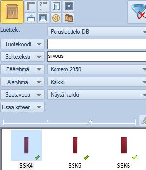 26 Tuotteiden lisäys, siirto ja poisto sekä tuotehaku Esittely Tuotteen lisääminen paikkaan, jossa kursori sijaitsee, on tarkempi toimintatapa kuin raahaustekniikan käyttäen tuotteen lisääminen.