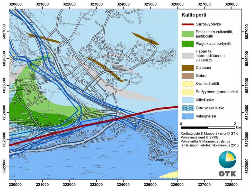 GEOLOGIAN TUTKIMUSKESKUS Geologinen rakenneselvitys 15 6 TUTKIMUSTULOKSET 6.