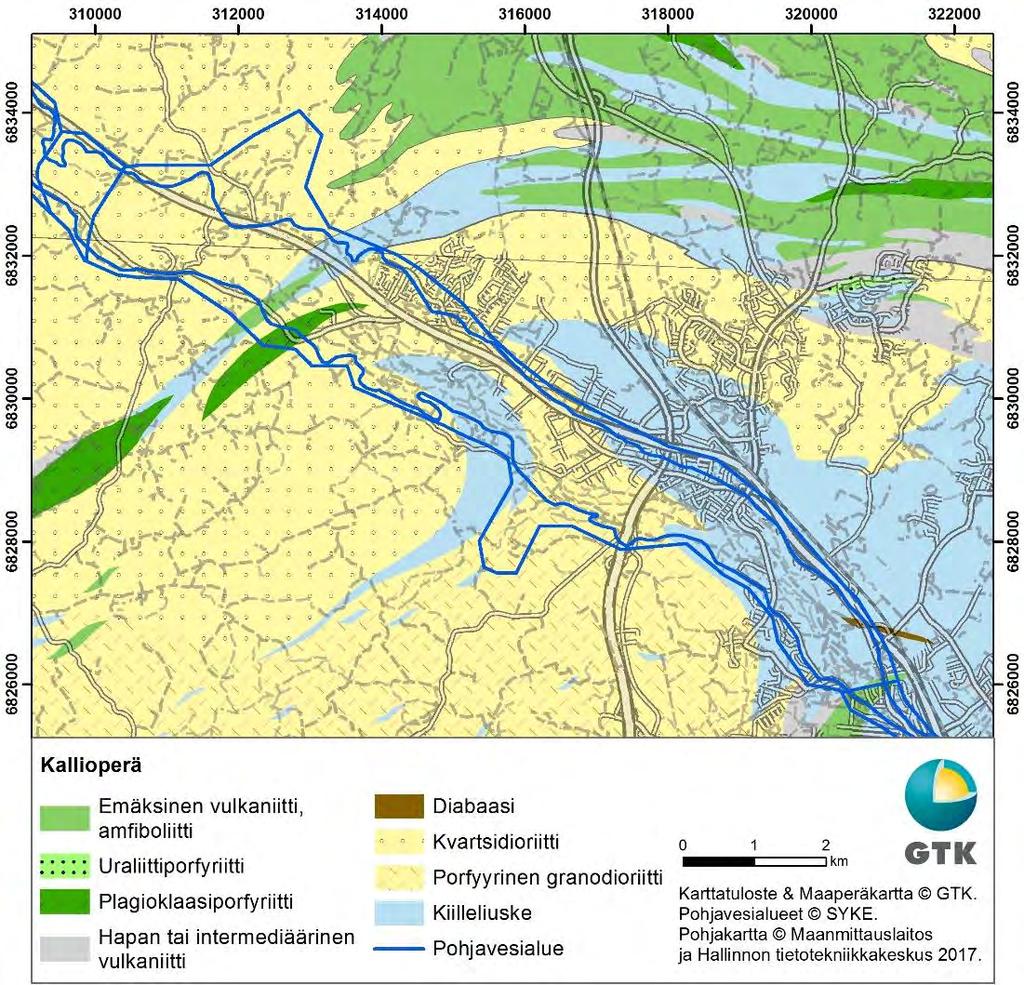 GEOLOGIAN TUTKIMUSKESKUS Geologinen rakenneselvitys 14 6 TUTKIMUSTULOKSET 6.