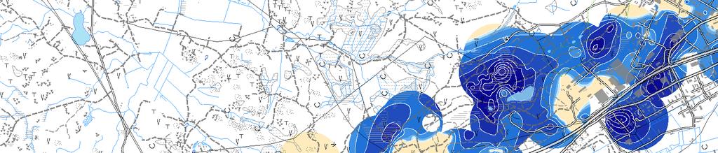 Huurteila GTK 32-16 Kallion pinta pohjavedenpinnan yläpuolella 0-1 1-2 2-5 5-10 10-15 15-20 Kangasniemi Tunturavuori 0 0.5 1 km Karttatuloste & Maaperäkartta GTK. Pohjavesialueet SYKE.