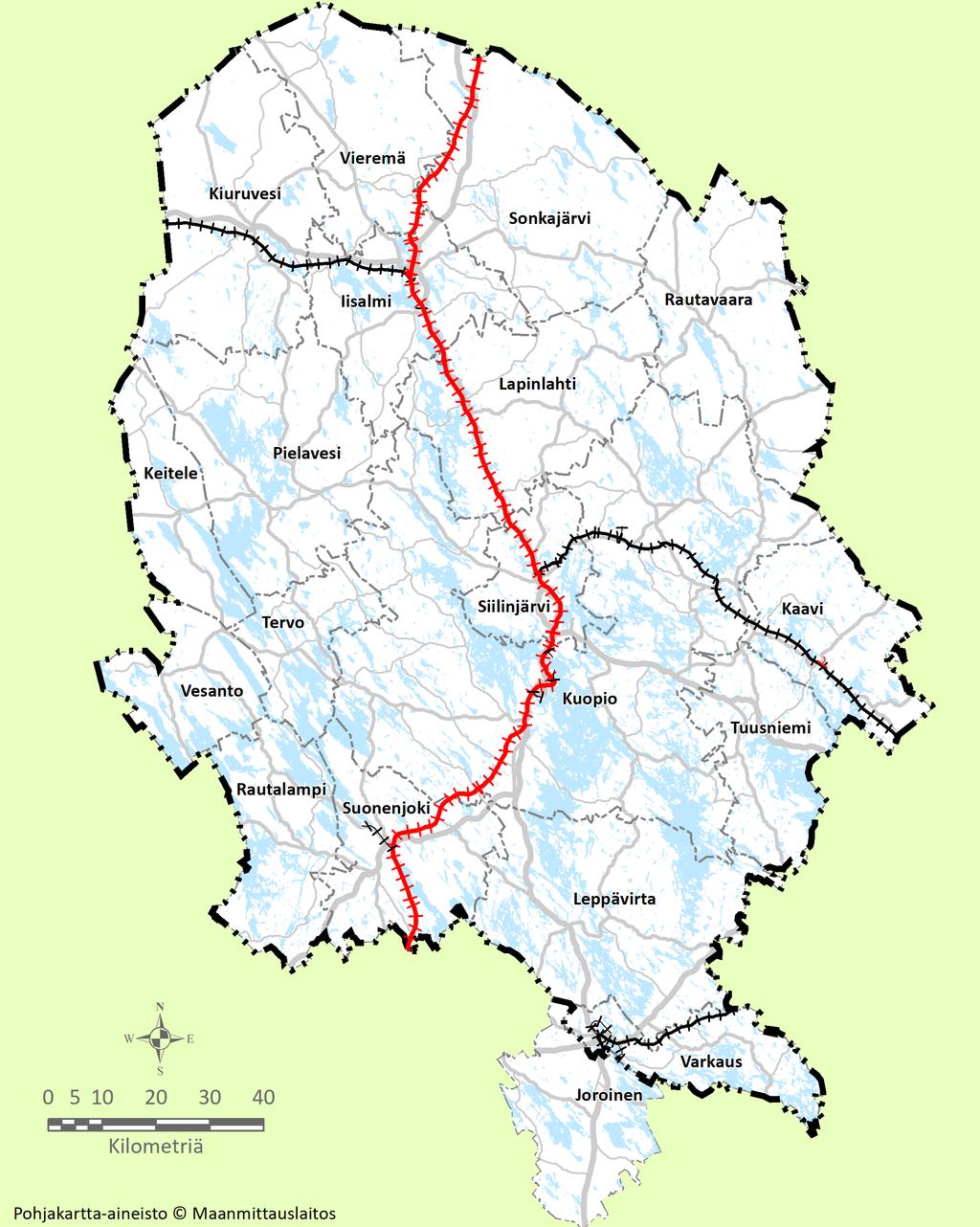 Pohjois-Savon maakuntakaavojen oikeusvaikutteiset