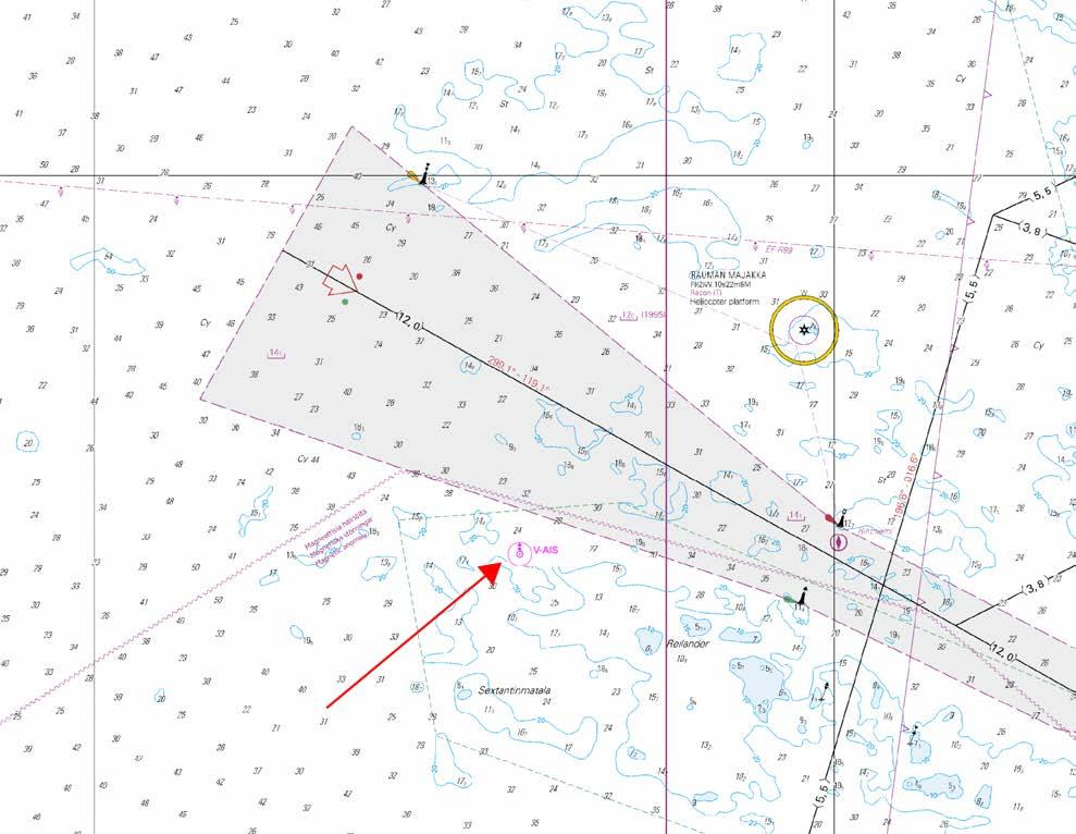 Kuva viitteeksi, karttaotteet ei merikartan mittakaavassa / Bild för referens, kortutdrag inte i sjökortets skala / Image for reference, chart extracts not to scale of chart ( FTA, Turku/Åbo 2017 )