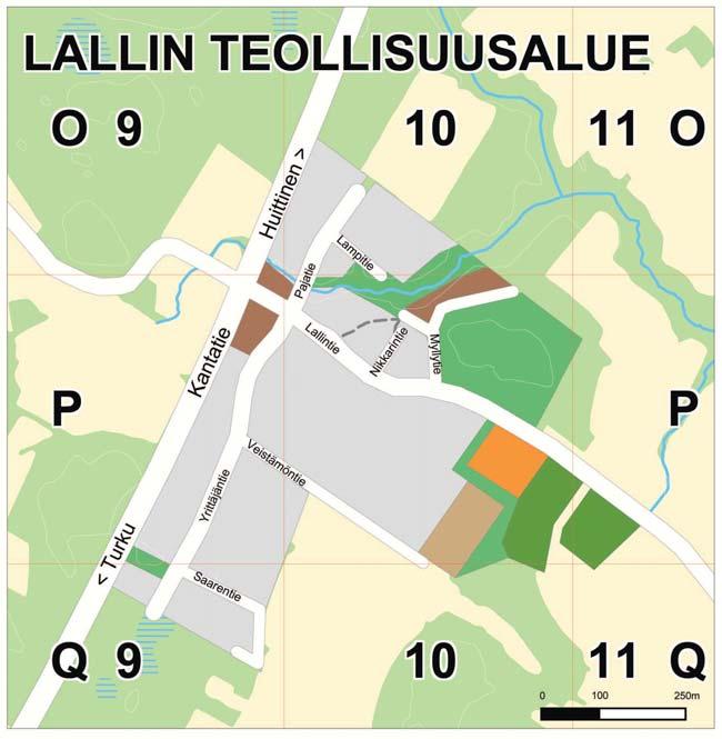 PÖYTYÄN KUNTA L A L L I N T E O L L I S U U S A L U E LALLIN TEOLLISUUSALUEEN ASEMA- KAAVAN MUUTOS JA LAAJENNUS MRL 63 :n mukainen osallistumis- ja arviointisuunnitelma SUUNNITTELUALUE Asemakaavan