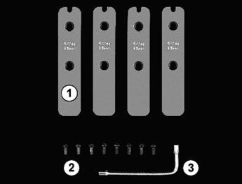 5.7. F16 piippu painot Toimitussisältö a 4 painoa (kukin 42.5 g.) b 8 kiinnitysruuvia (M3) c No. 10 Torx avain Painojen kiinnittäminen Mahdolliset yhdistelmät 5.8. F16 Sporting-mallin liipasimen säätö Liipaisinta säädettäessä aseen tulee olla lataamaton ja aukitaitettu.