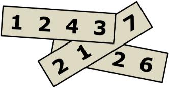 Sivu 4 / 8 9. Kullakin kolmesta paperista on nelinumeroinen kokonaisluku. Näiden kolmen luvun summa on 10 126. Paperit peittävät toisensa osittain kuvan mukaisesti.