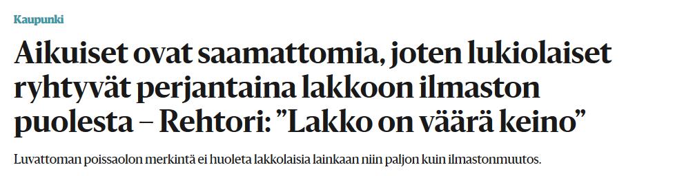 Laitoimme tapahtuman myös