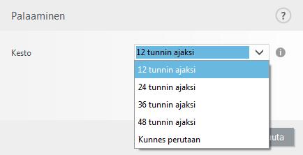 Poista onnistuneen päivityksen ilmoitus käytöstä Poistaa käytöstä näytön oikean alareunan ilmaisinalueen ilmoituksen.