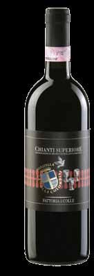 Toscanan alueen viini Rypäleet: Sangiovese Brunello 100% Väri: tumman rubiininpunainen. Aromi: punaisten marjojen vivahteita, pitkä. Maku: intensiivinen, harmoninen, lämmin ja sopivan tanniininen.