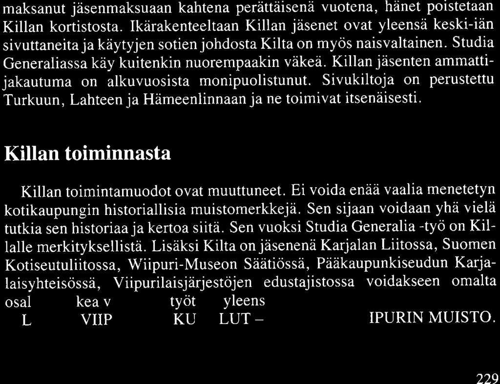 Torkkelin Killan nykyinen hallitus 29.9.1982. Eturivissä vasemmalta Kyllikki Wikström, Elsi Luikki.