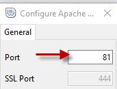 Voit tarkistaa portin numeron napsauttamalla n hallintapanelissa välilehteä Manage Servers ja sen jälkeen valitset Apache