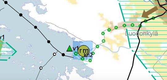 3 V1 rm kh2 Veneilyä palveleva virkistysalue Matkailua palveleva alue Maakunnallisesti merkittävä kulttuuriympäristö.