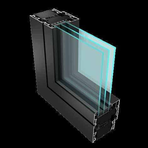 LK90 ECO Tekniset tiedot Passiivitalosertifioitu, Passive House Instituten sertifioima tuote Avattavan ikkunan U-arvo jopa 0,66 W/m 2 K Kiinteän ikkunan U-arvo jopa 0,64 W/m 2 K Eristyslasipaketin